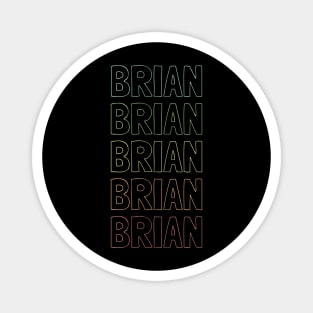 Brian Name Pattern Magnet